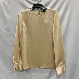 St John Zipper Back Blouse Champagne